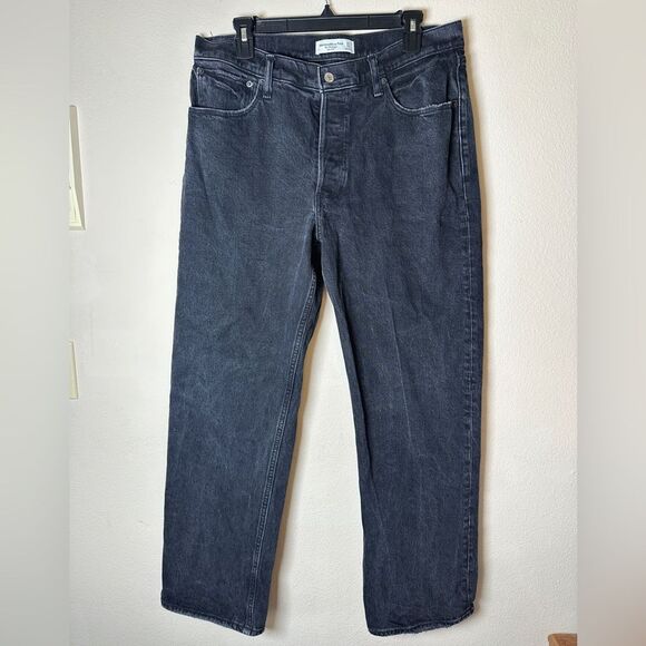 Abercrombie & Fitch Denim - Abercrombie & Fitch The 90's Baggy Low Rise black sz 31 / 12r